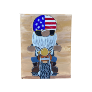 Canvas Biker Gnome