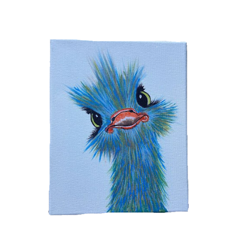 Ostrich Canvas Painting