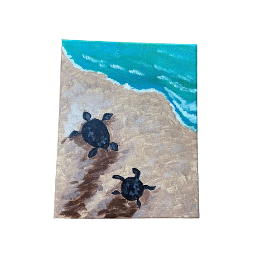 Sea Turtle Canvas Painting