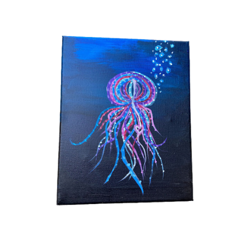 Jellyfish Canvas Painting