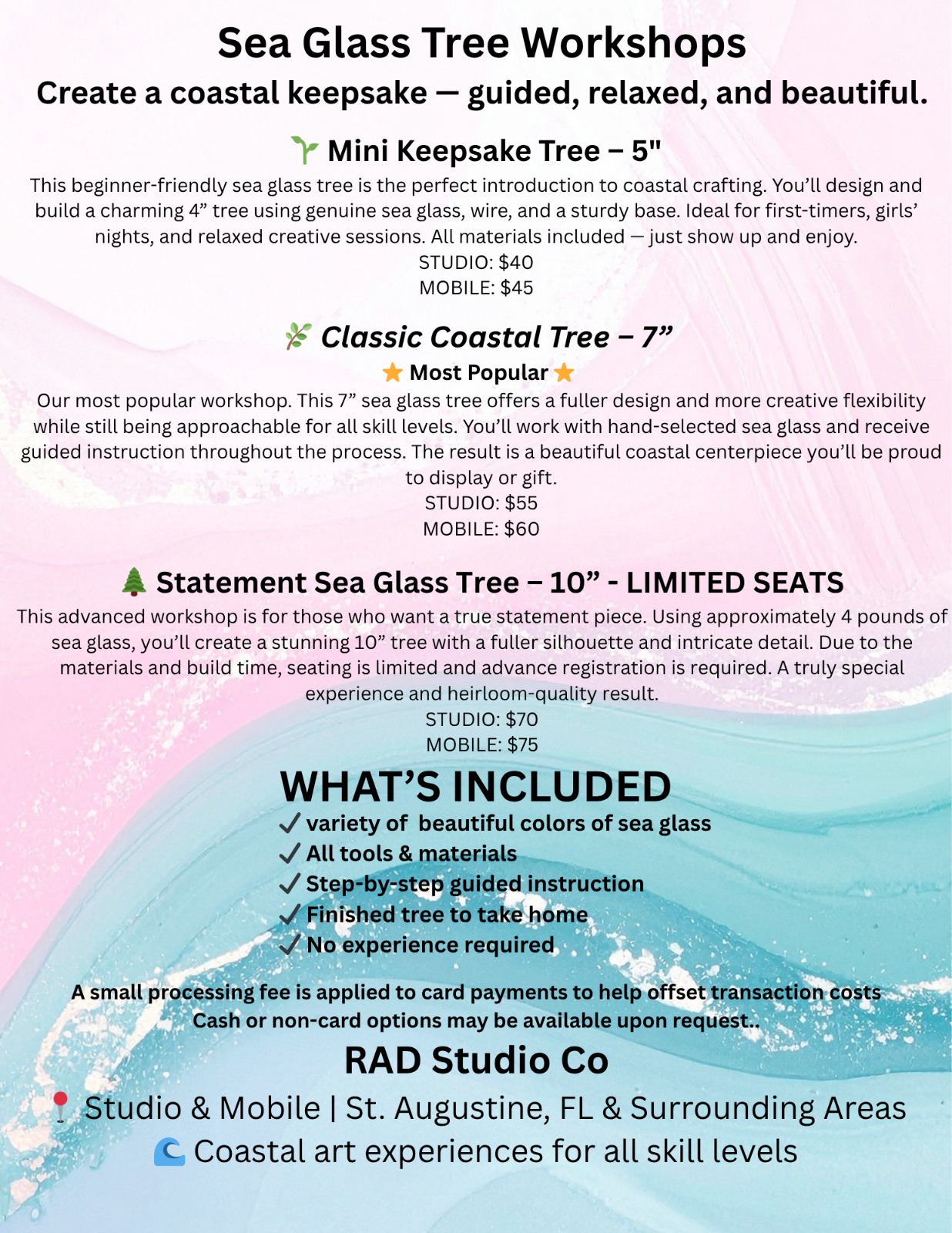 Sea Glass Tree Workshops